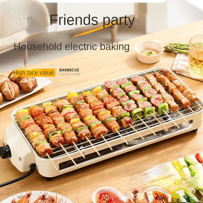 BBQ Electric Grill Smokeless Barbecue BBQ Grill Portable Barbecue Outdoor Barbecue Machine Multi-function Grill Barbecue Grills