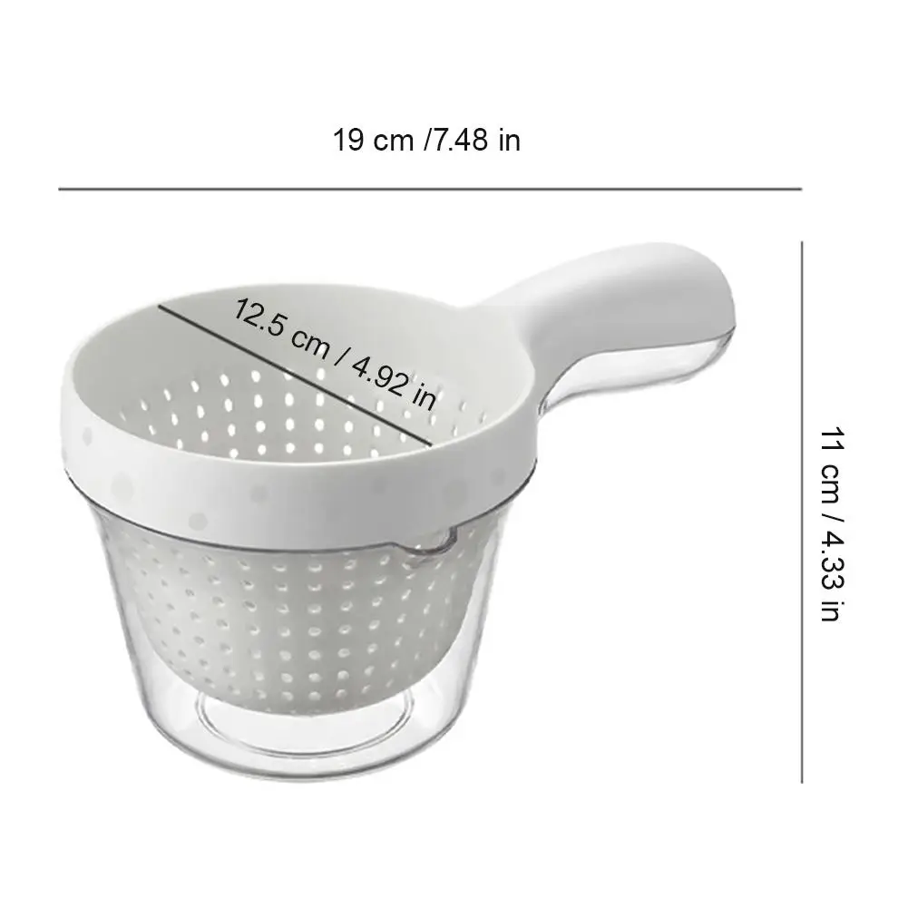 2 In 1 Double Drain Basket With Handle Plastic Detachable Drainage Basket Large Capacity Vegetable Washing Bowl ﻿ view 6