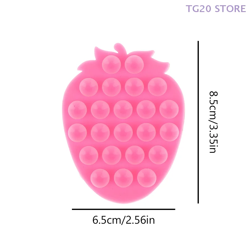 Универсальная присоска для мобильных телефонов, крепление на присоске с клубникой, портативная подставка для телефона, фиксированная накладка для телефона, автомобильный навигационный кронштейн