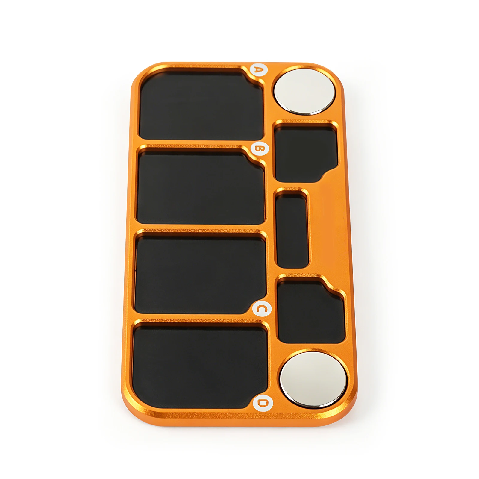 NEWACALOX Magnetischer Schrauben-Organizer, 7-Zonen-Schraubenaufbewahrungsbrett, Kleinteile-Schraubenhalter für RC-Modelle/Elektronik/Handy-Reparaturen – Detail 12