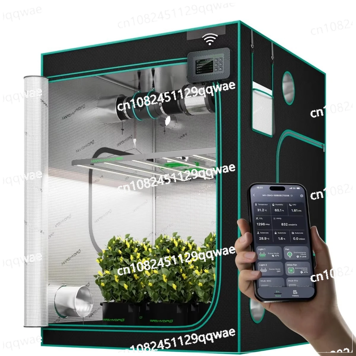 

Комплект для выращивания растений Icon 4x4 Grow Tent Complete Kit с LED-светильником FC4800 EVO Full Spectrum 480W 4x4ft (120x120см)