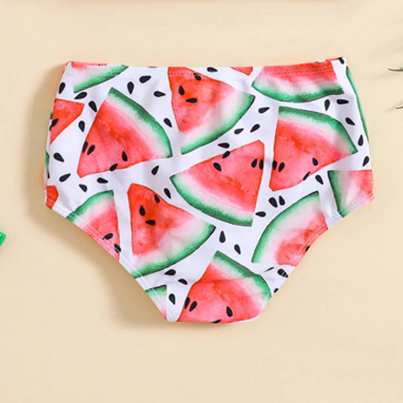 Girls Swimsuit Sets Summer Kids Watermelon Print Beach Two-Piece Bikini Outfits 2026 Children Pool Separate Swimwear Suits view 6