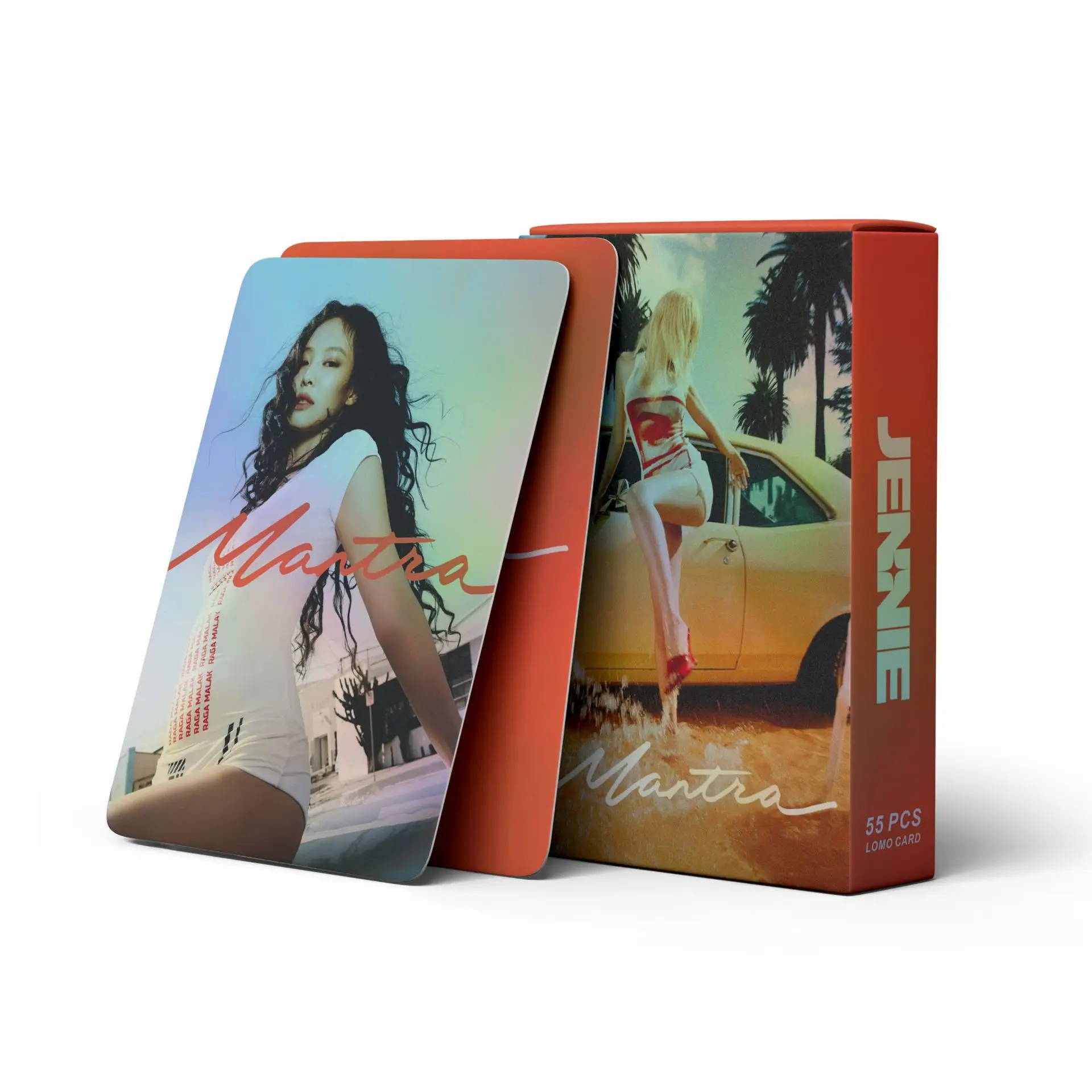 KPOP Super Star Jennie 55pcs Photocaed SOLO Album Mantra Laser Card LOMO Card Fans Collection Gifts Star Surrounding