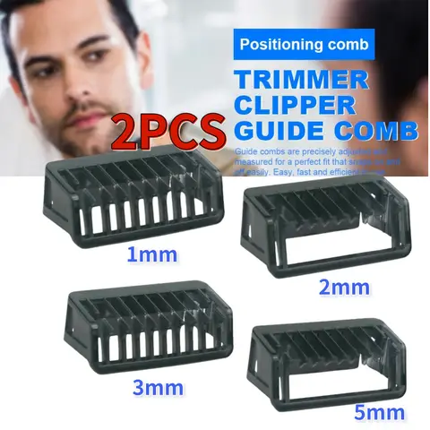 1/2/3/5mm 트리머 클리퍼 가이드 빗 제한 빗 가이드 필립스 면도기 용 수염 절단 가이드 빗 QP210/50 220 2523 2520 2527