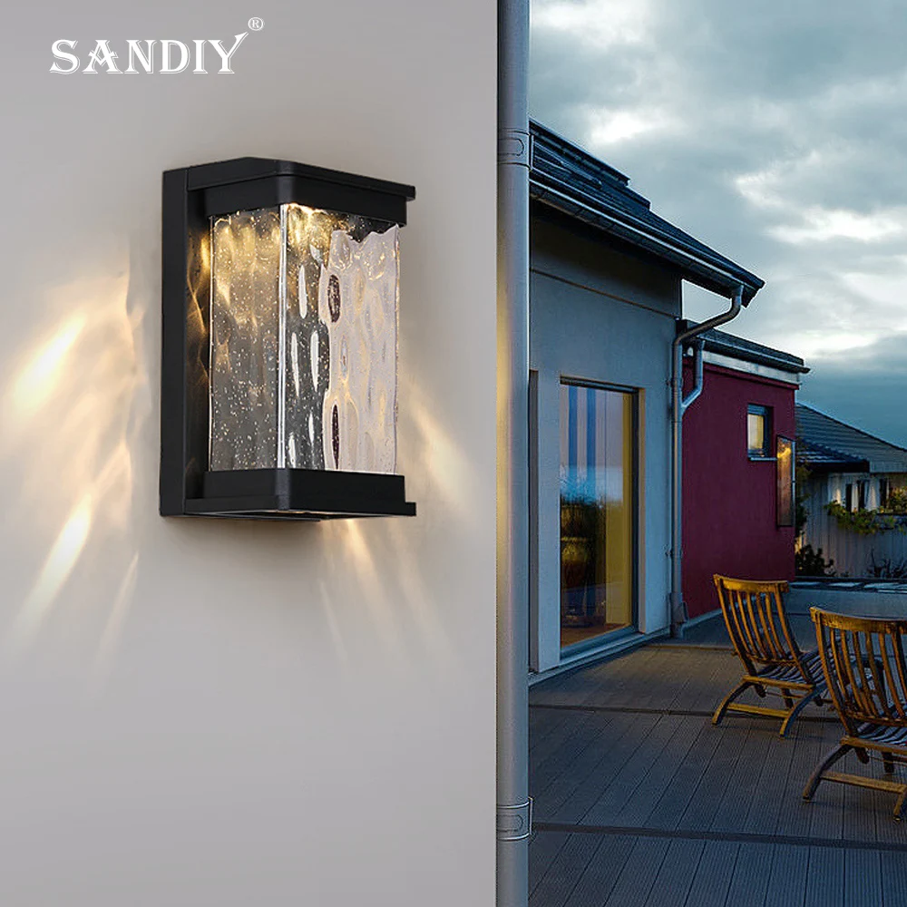 Simple Outdoor Wall Light Waterproof Balcony Villa Corridor Aisle Exterior Wall Light Outdoor Patio Stair Lighting