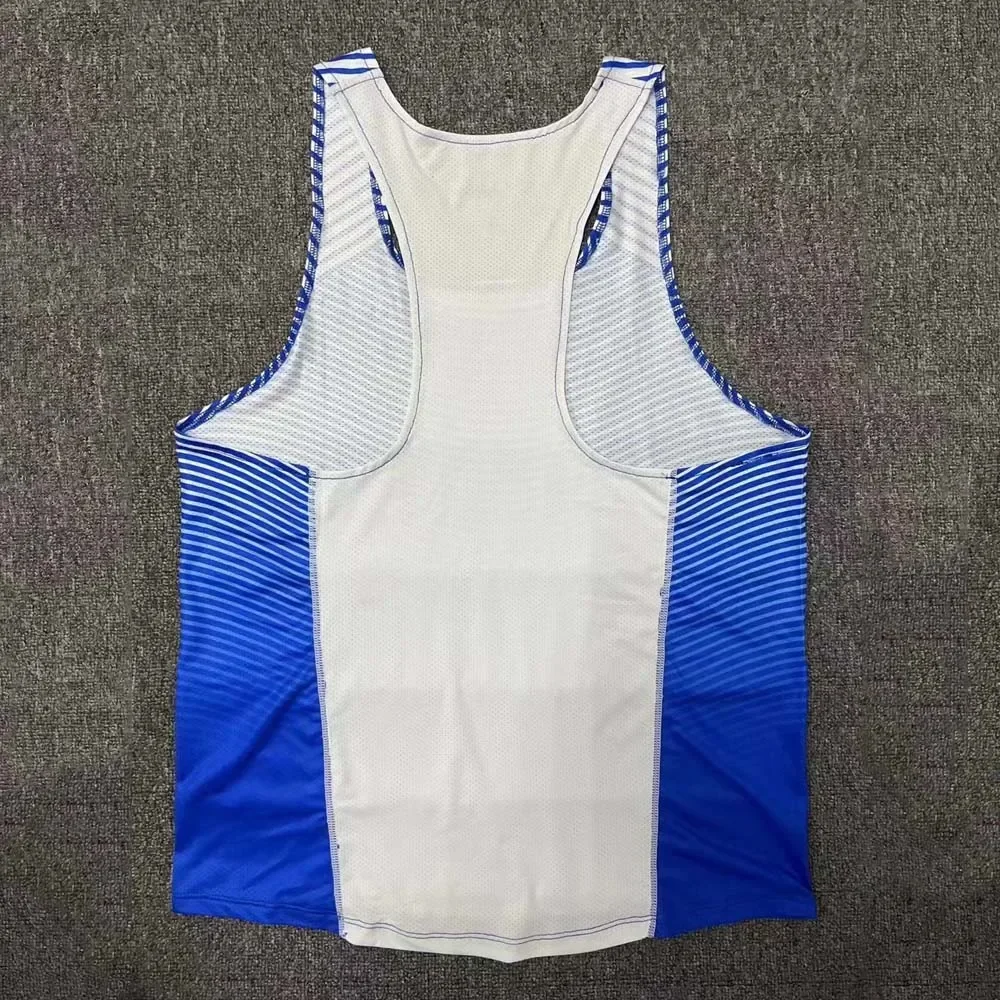 Men Fashion Running Marathon Singlets Sleeveless Vest Sleeveless Men  Tank Top Men