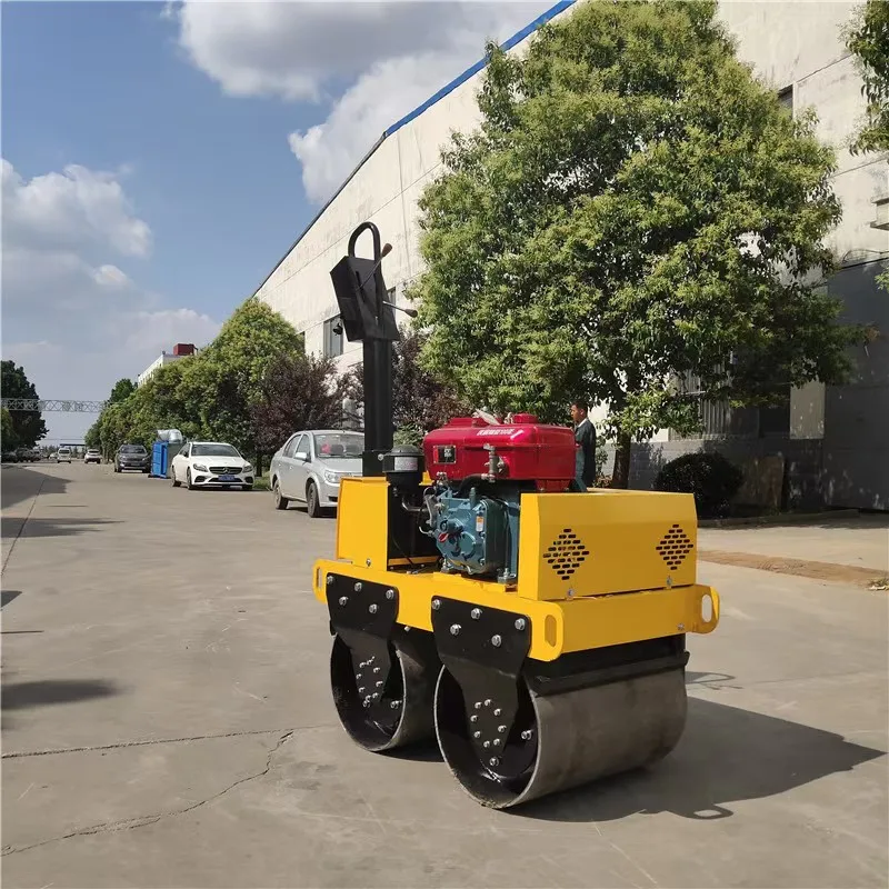 Compactor Vibratory Hand Vibratory Pedestrian Roller Single Double Drum Roller Compactor
