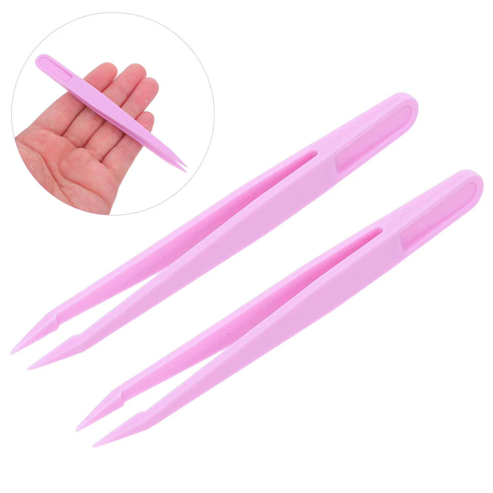 

20Pcs Kids Plastic Tweezers Straight Tip Fine Motor Skill Crafting Precise Bead Handling Montessori Preschool Sensory Bin