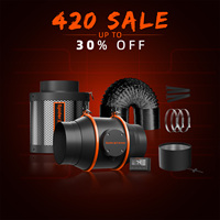 2025 New Spider Farmer 4Inch/6Inch Inline Fan Combo Ventilation System With GGS Controller for Grow Tent Kits