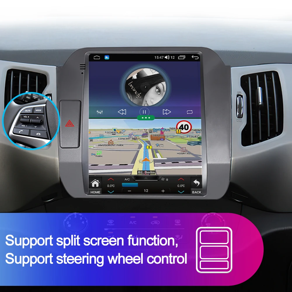 CAIXI GX9 Pro 4G For Kia Sportage 3 SL 2010-2016 Tesla style Car Radio Multimedia Video Player 2 din Android Carplay Auto GPS