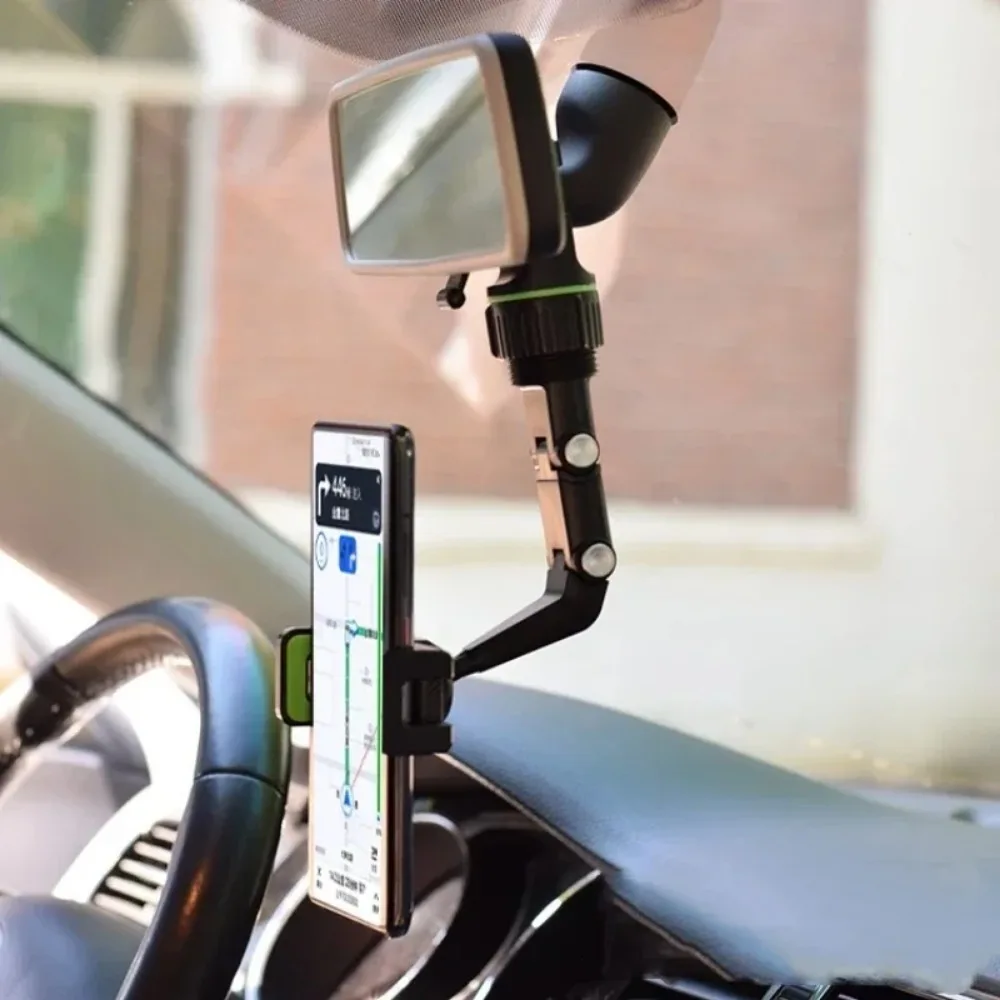 Multifunctional Car Bracket Rearview Mirror Rear Seat Video Shooting Car Navigation Recorder Fixing Clip Support Frame image 5
