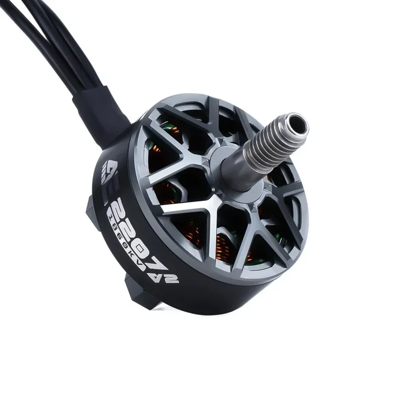 AxisFlying AE2207 V2 Brushless Motor 1860KV 1960KV 4-6S Lipo 5mm Schaft für 5-Zoll-FPV-Drohnen, kompatibel mit Flower Fly Modellen