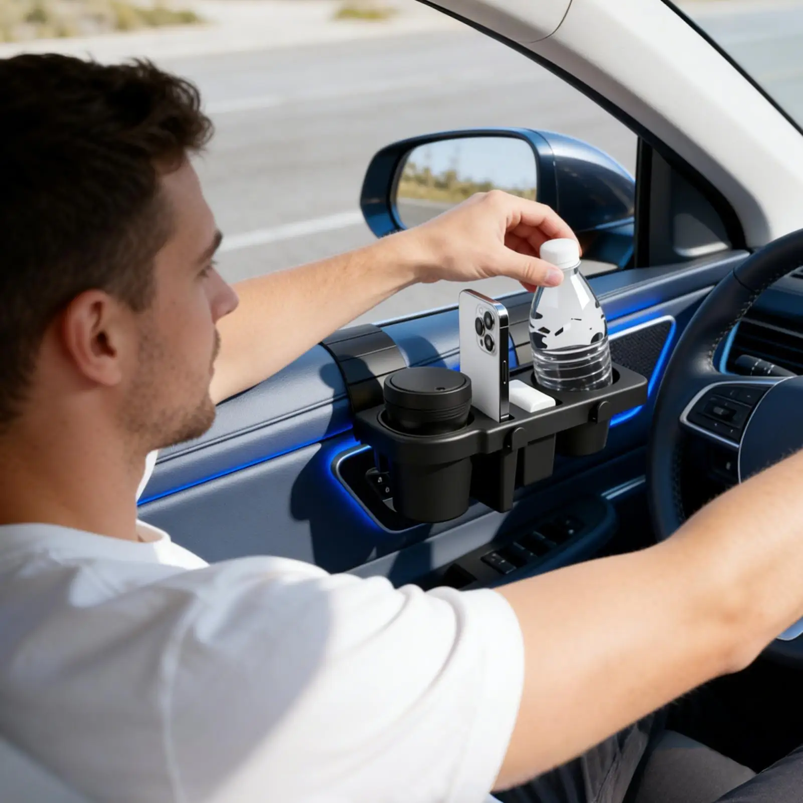 

Нескользящий многофункциональный держатель для стаканов на дверь автомобиля, расширитель окна, подставка для кофе на дверь автомобиля, для задних и передних сидений, для грузовиков, для мобильных устройств