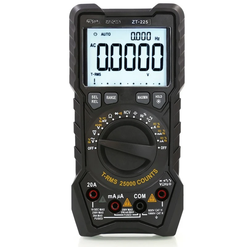 

25000 Count ZT-225 High Precision Automatic Range Intelligent Multimeter Electrical Anti-burn Maintenance Universal