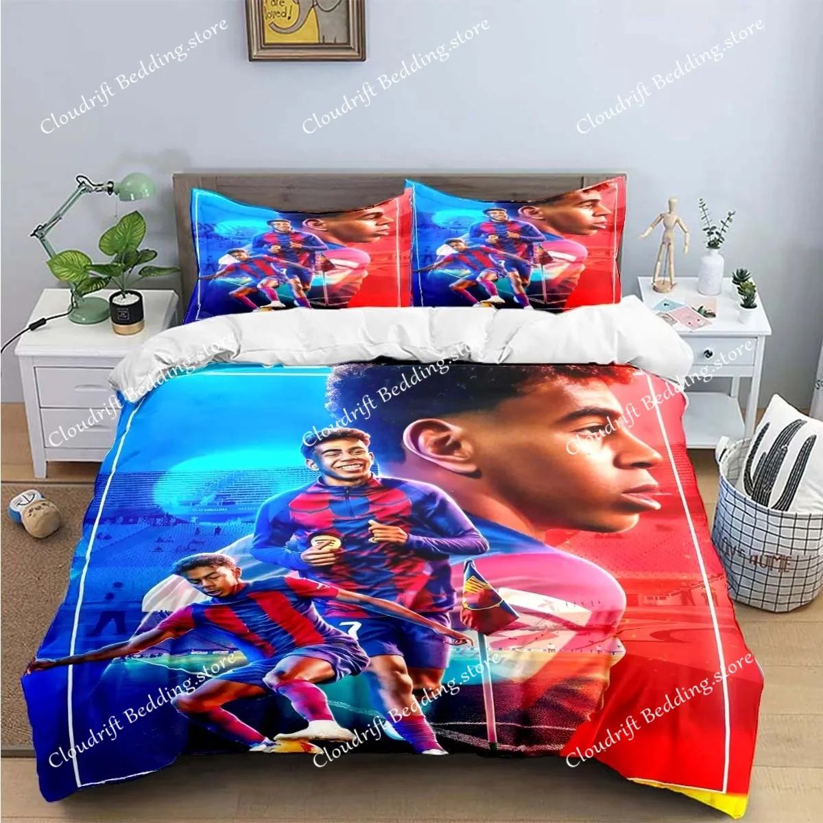 Spain Football Cenozoic Star L-Lamine Y-Yamal Bedding Sets Bed Supplies Set Duvet Cover Bed Comforter Set Bedding Set Gift741