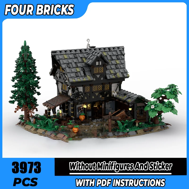 

Moc Building Blocks The Ragged Crow Inn Technology Modular Bricks Model Gifts Christmas Toys DIY Sets Assembly
