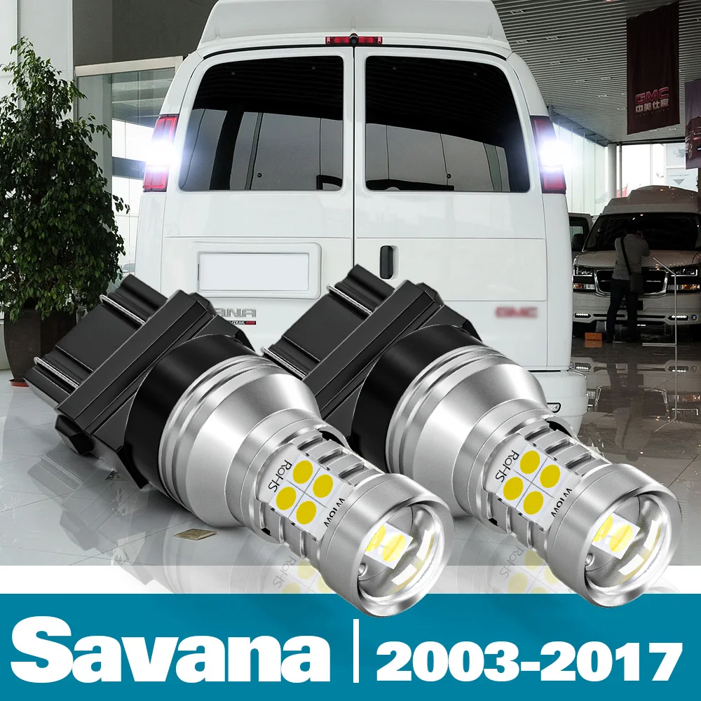 2pcs LED Reverse Light For GMC Savana Accessories 2003-2017 2006 2007 2008 2009 2010 2011 2012 2013 2014 2015 2016 Backup  Lamp