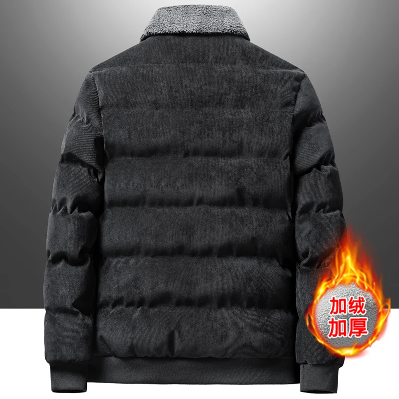 Herren Parka Herbst Winter neue Herren Jacke Fleece Verdickung Cord Jacken Freizeit mantel Herren Business Mäntel Größe M-4XL 5xl 938