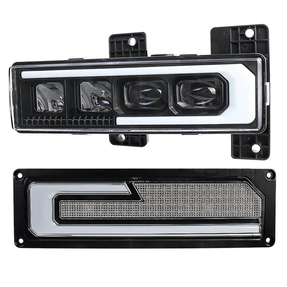 Right or Left LED Light Fit for 1988-1998 Chevy GMC C/K 1500 2500 3500 Suburban Silverado Tahoe Yukon