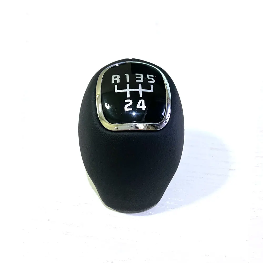 Couro engrenagem Shift Knob para KIA Sportage, alavanca Shifter, Handebol para Rio 3 5, VeloSTER 2013, 2014, 2015, 6 velocidades