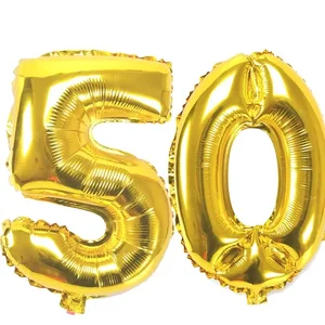 بالونات مغلفة بأرقام 32 بوصة 10 20 30 40 50 60 70 80 90 سنة للبالغين حفلة عيد ميلاد زخرفة بالون الهواء أعلى 10 مبيعات الديكور 80s - No2