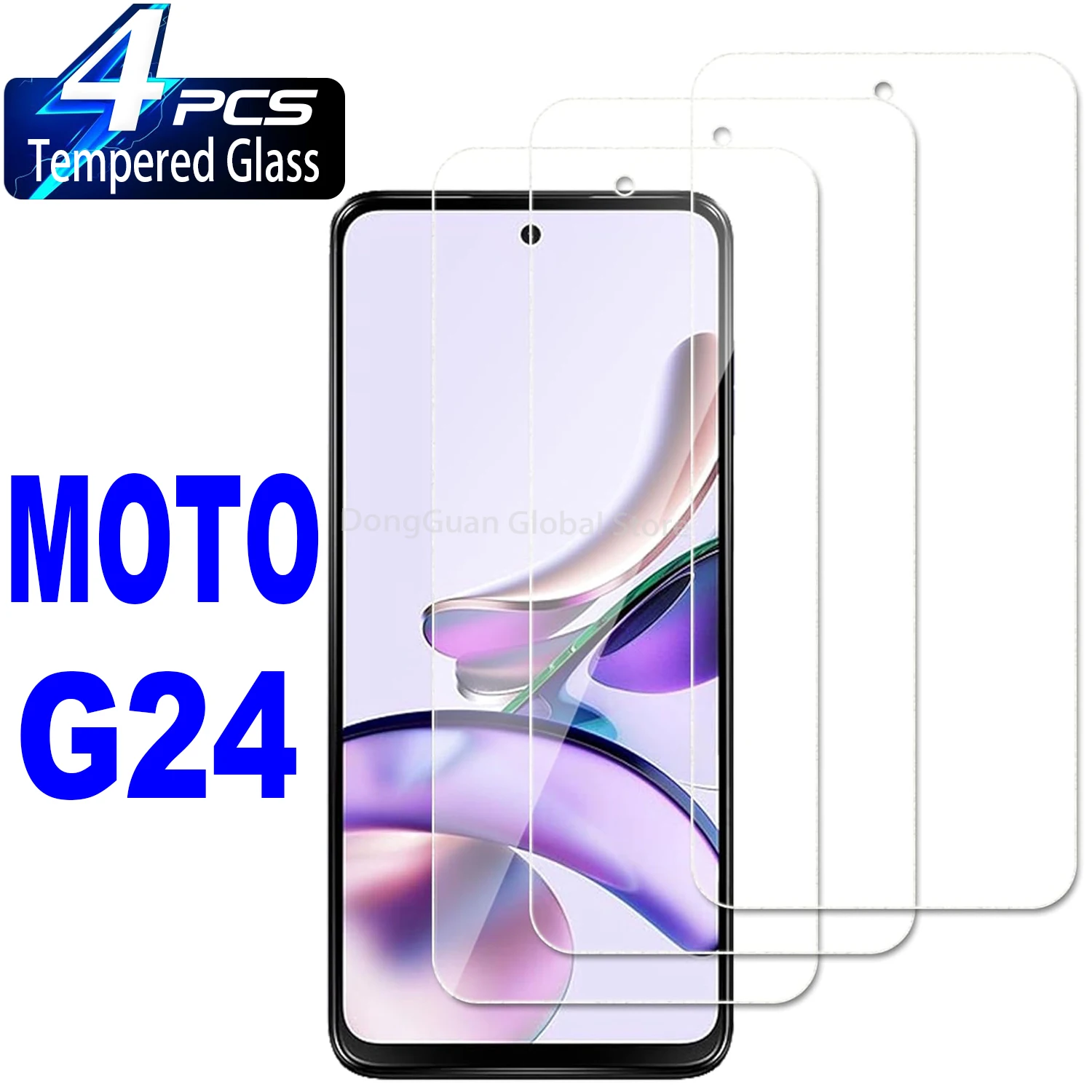 

2/4Pcs Tempered Glass For Motorola Moto G24 Screen Protector Glass Film