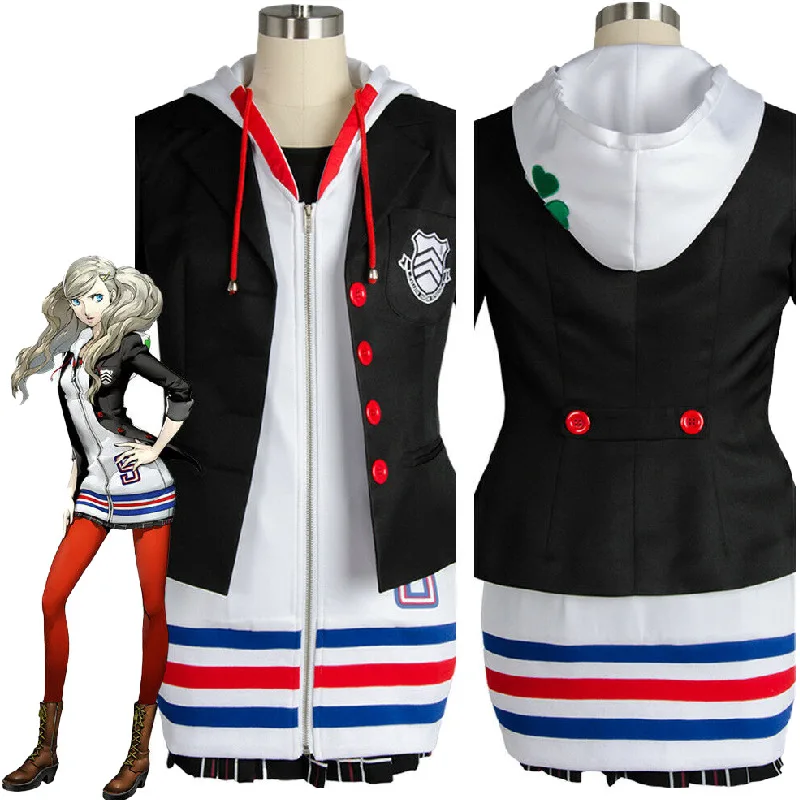 

Anime Game Persona 5 Jk Cosplay Panther Costumes Full Set Halloween Christmas Costumes Women Men Black Jk Skirt Vest