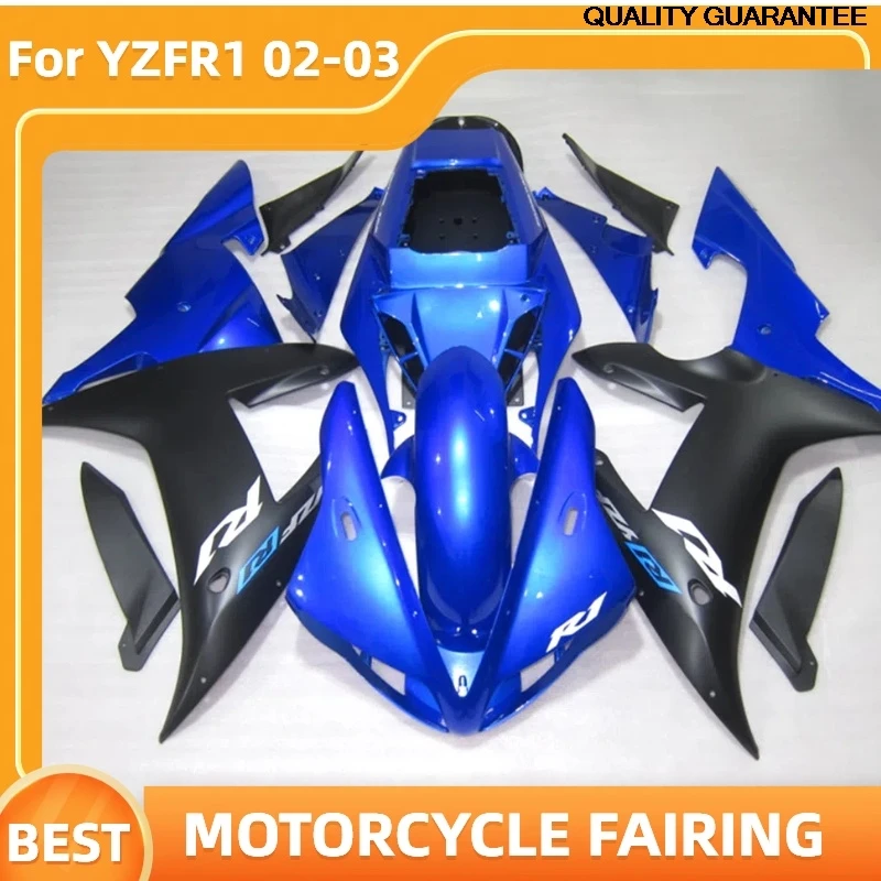 

YZFR1 2002 2003, комплект обтекателей для мотоцикла YAMAHA YZF R1 02 03, окрашенный спортивный велосипед, АБС-пластик, кузов послепродажного обслуживания, синий