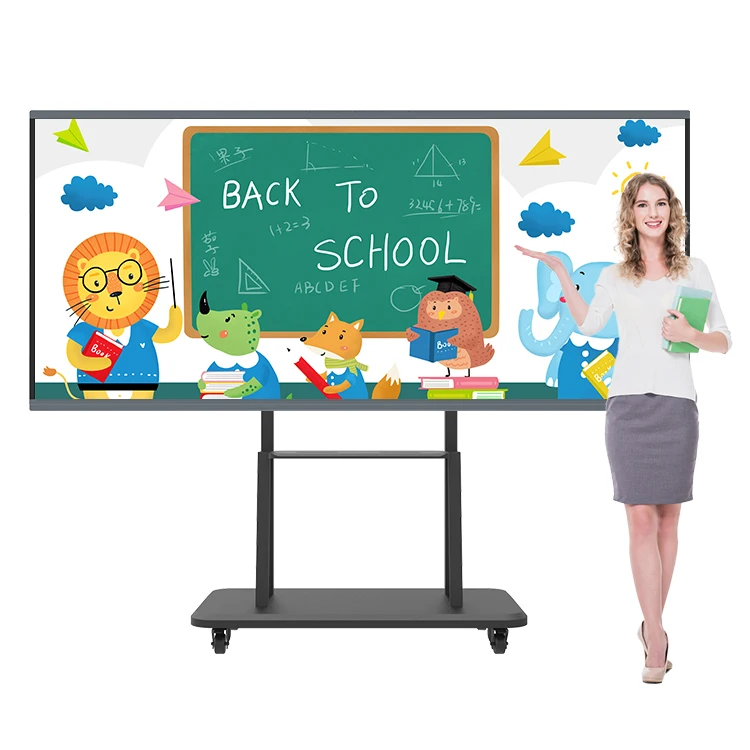 HUSHIDA 105 Inch Interactive Flat Panel For Education Clever Touch Screen Inetractive Whiteboard Smart Board For Sale