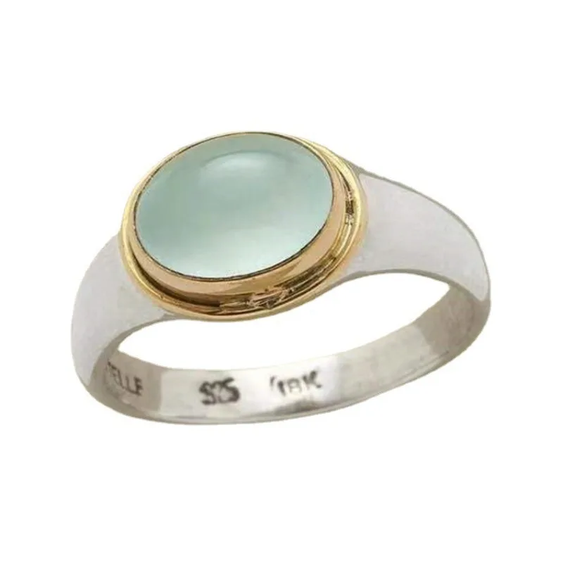 

Stylish, elegant and warm women's sapphire gemstone ring jewelry, simple retro jewelry