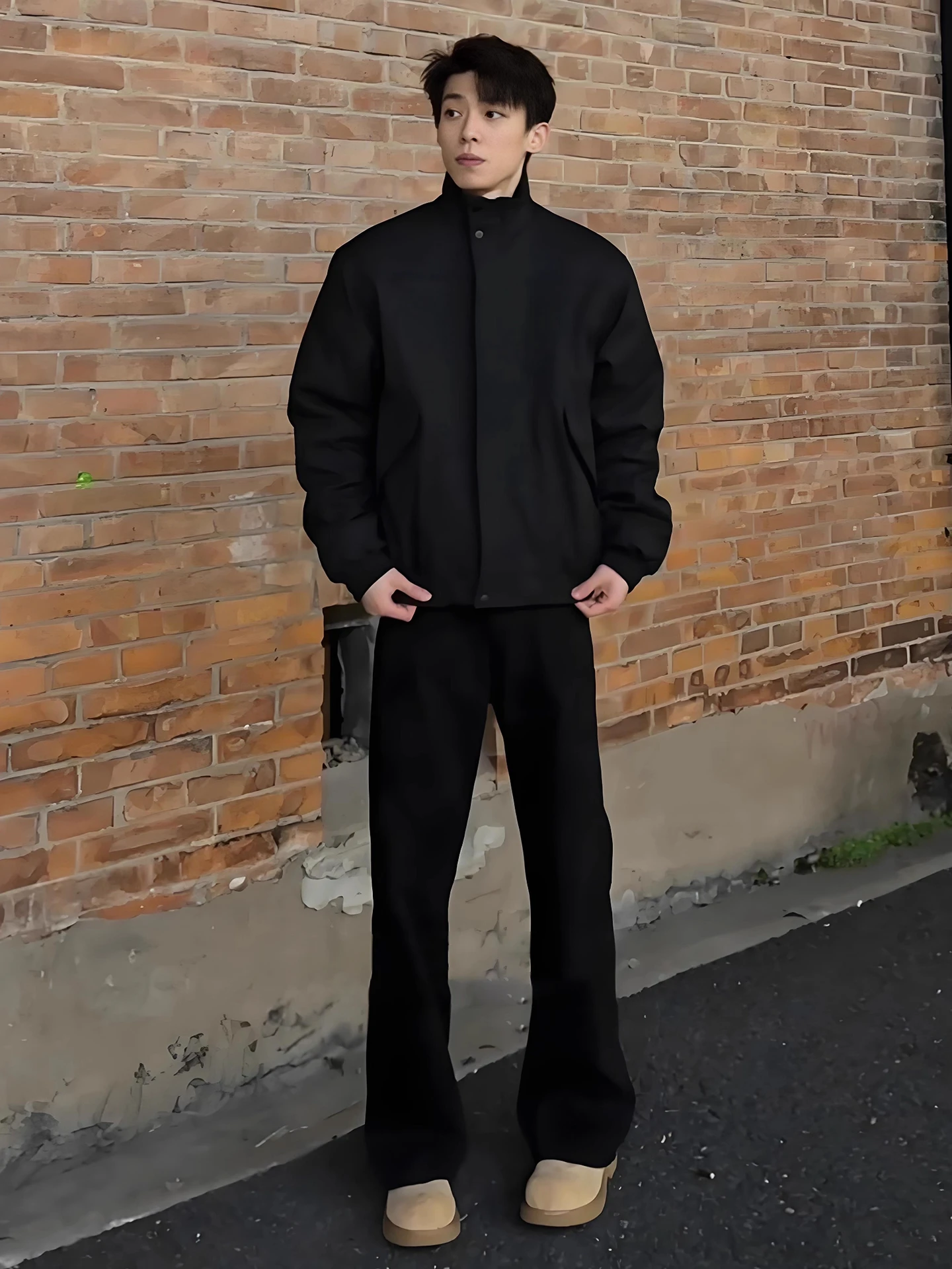 

Прямые мужские джинсы на подкладке Bla Fce, дизайнерские джинсовые брюки с высокой талией, брюки American Vibe Bootcut для подростков