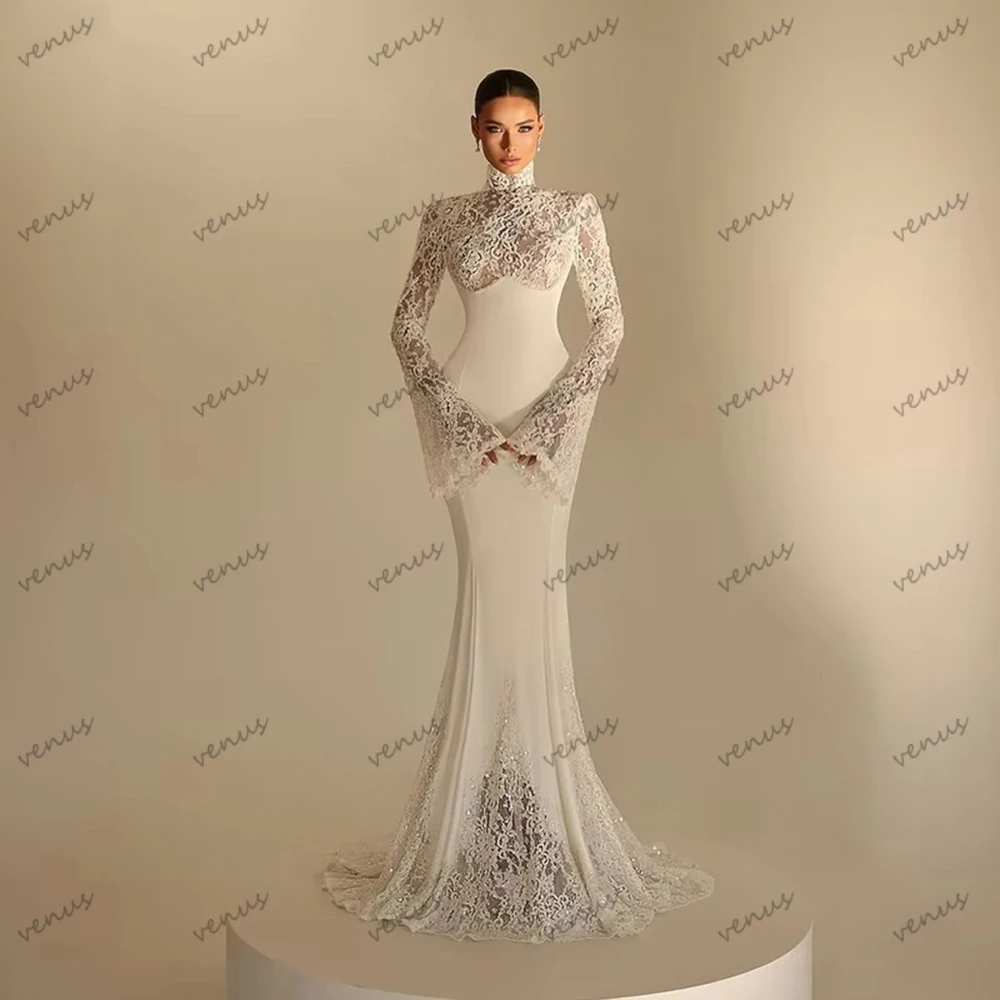Vintage Women Wedding Dresses Glamorous Bridal Gowns Lace Tiered Robes Modest свадебное платье Vestidos De Novia Customized 2026