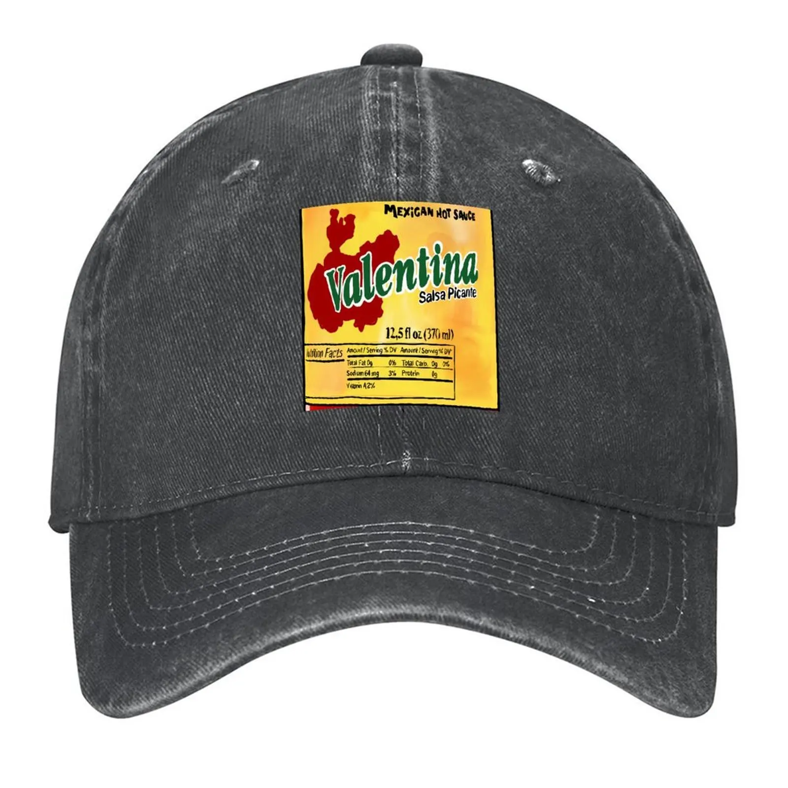 Valentina, diseño de pegatina de salsa picante hispánica mexicana, gorra de béisbol, gorra deportiva, gorra de sol de Anime, gorras para mujeres y hombres