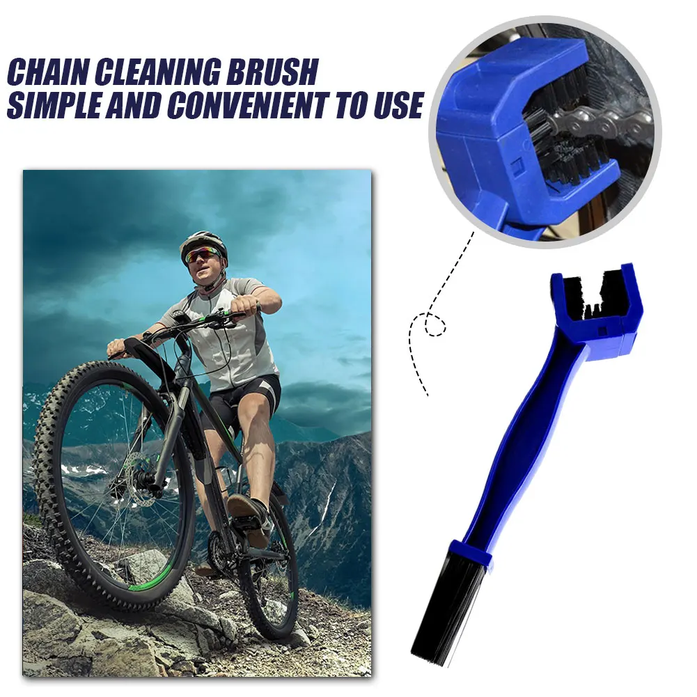 Motobike Chain Cleaning Brush Heavy Duty Bike Chain Degreaser Multi-purpose Moto Chain Maintenance Brush Brake Remover