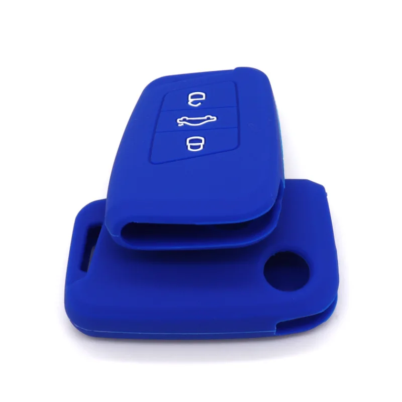 

Silicone key cover is suitable for Volkswagen Magotan car key cover Cerulean Passat one-button start non-elastic key cover