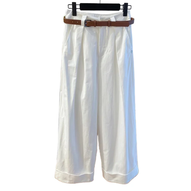 Women High Waist Straight Pants Office Ladies Korean Fashion Trousers Casual Pants Female Loose Pants 2024 New