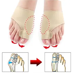 1 Paar Orthopädischer Zehenspreizer Hallux Valgus Bunion-Korrektor Hammerzehen-Geradehalter Fußschmerz-Linderung Pediküre Fußpflege-Werkzeug