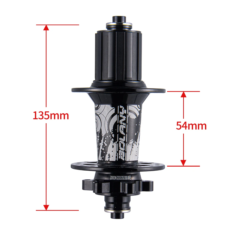 Bolany MTB Hub 32Hole 108Sound 8-12Speed Four-Peilin Bearing Quick-Release Thru-Axle Disc Brake Hub HG XD MS Bicycle Accessories