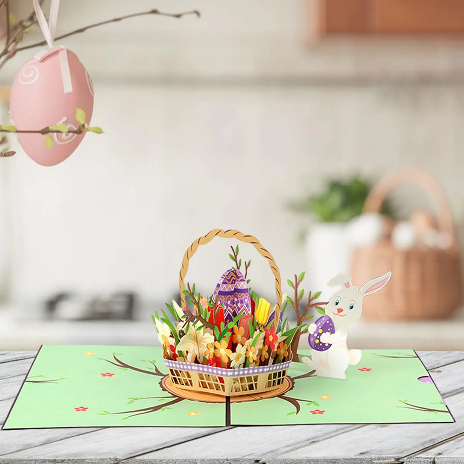 Biglietto d'auguri di Pasqua Biglietto di compleanno Biglietti popup di buona Pasqua per eventi pasquali