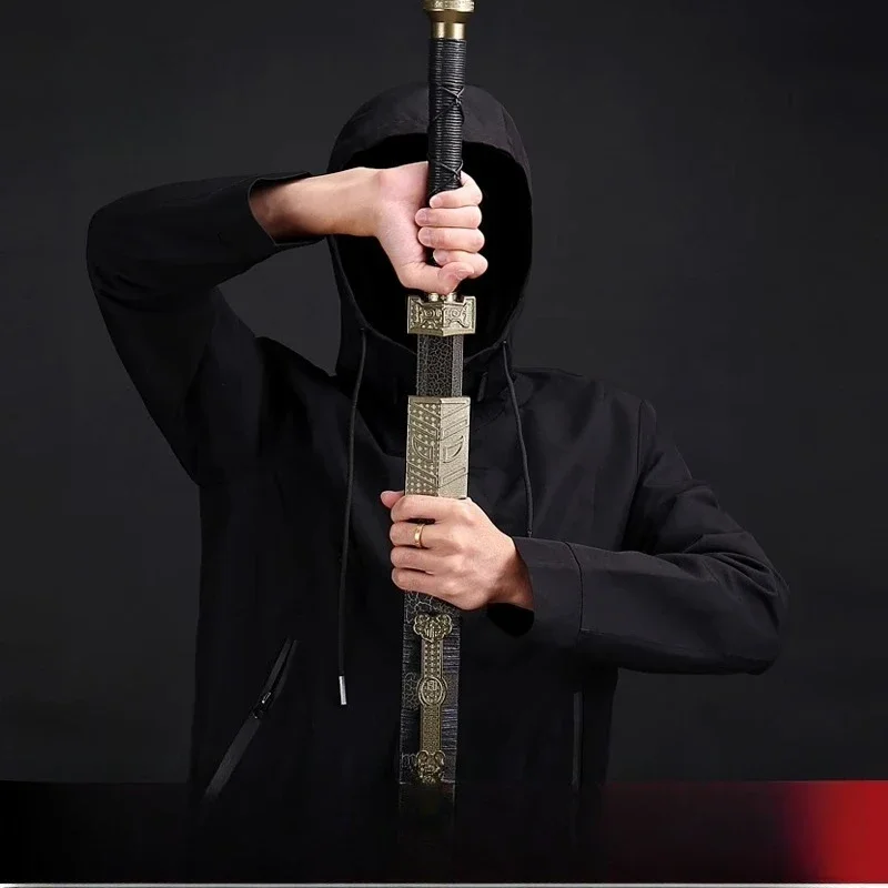 Bamboo Sword Wooden Tang Horizontal Scabbards Han Iaido Training Props