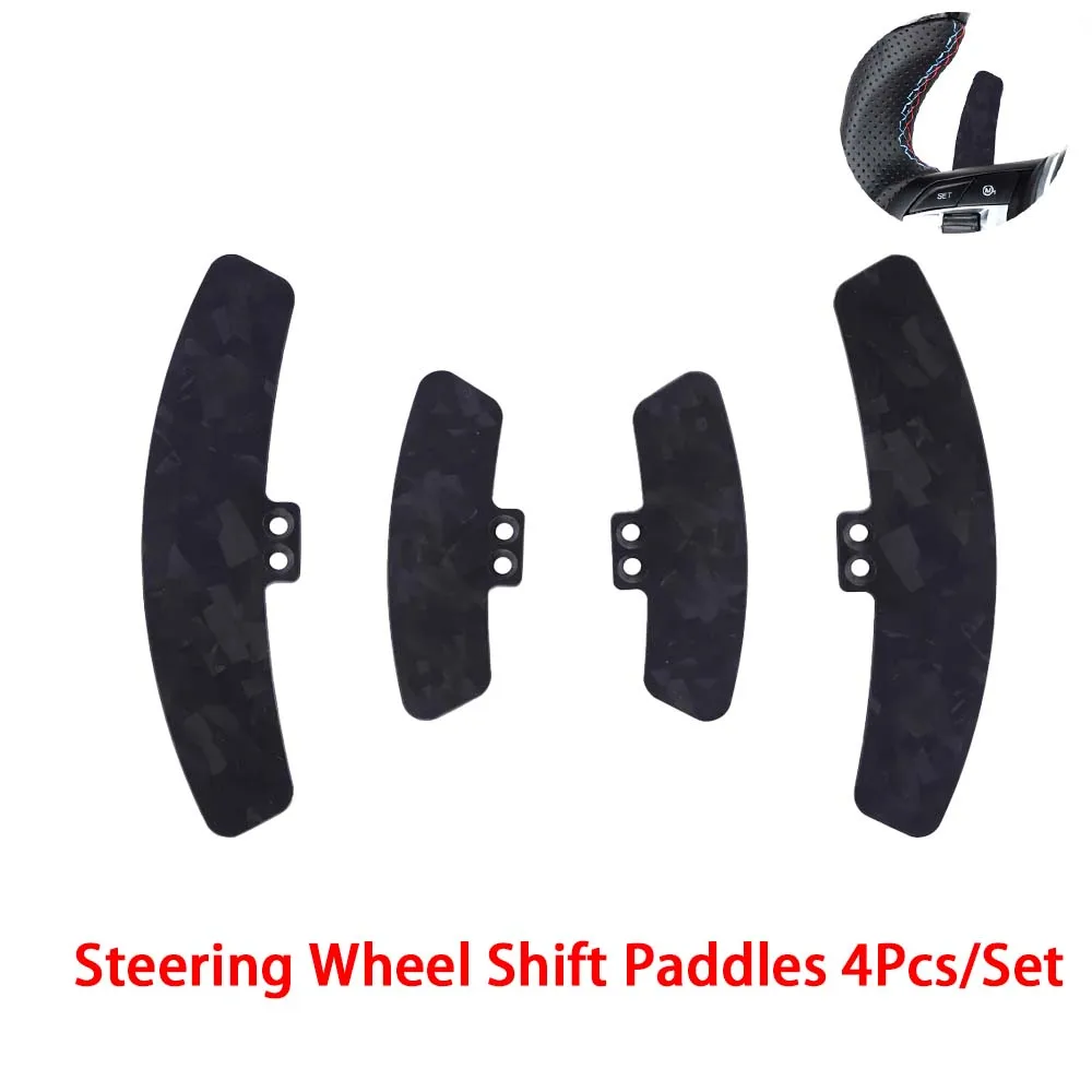 Carbon Fiber Steering Wheel Paddles 4Pcs/Set For ClubSport Magnetic Paddle Module Replacement Shift Paddle Extensions
