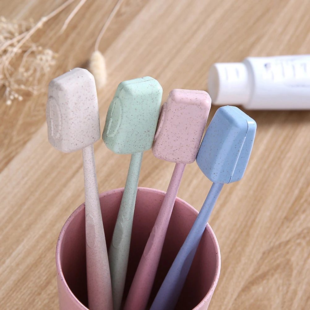 

8pcs Toothbrush Universal Travel Toothbrush Caps Reusable Protective Case For Brush Heads Household Oral Care