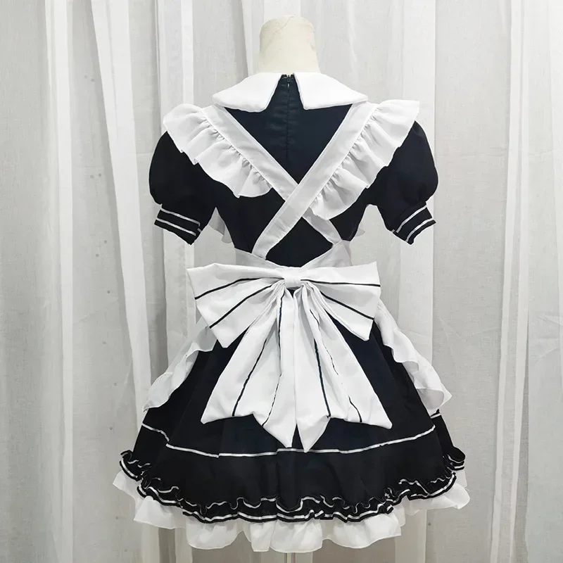 Disfraces de sirvienta Lolita Kawaii japoneses, Cosplay de Anime, trajes de sirvienta del diablo pequeño, blusa campesina Para niña linda, envío directo