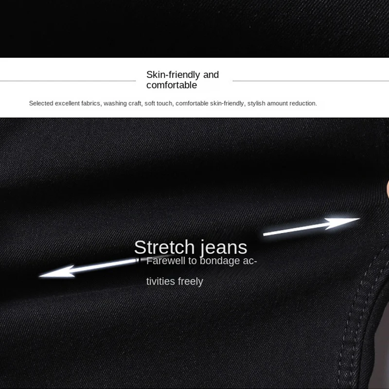 Men's Winter Warm Jeans 2023 Fashion High End Classic Jeans Stretching Handsome Casual Comfort Simple Trendy Essential Man Pants