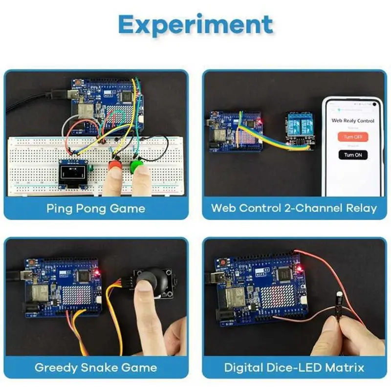 Carte de développement LXYB18B pour Arduino UNO R4 Minima, capteur PIR HC-SR501, édition WIFI, pour l'apprentissage de la programmation et le contrôle