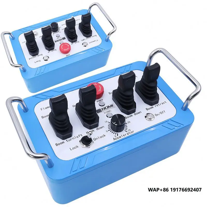

Hot Selling 24V Industrial Hydraulic Motor Truck Cranes Construction Machinery Parts Joystick Remote Control IP68 Waterproof