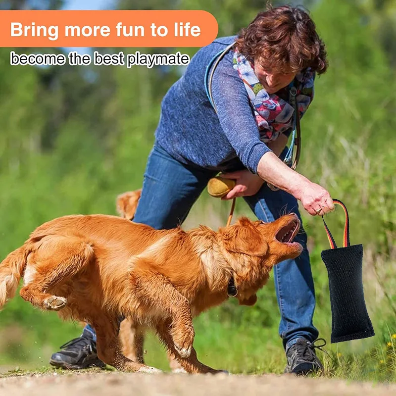 

New National Flag Handle Training Dog Bite Stick Linen Interactive Biting Grinding Teeth Toy Grinding Pet Training Dog Bite Rods