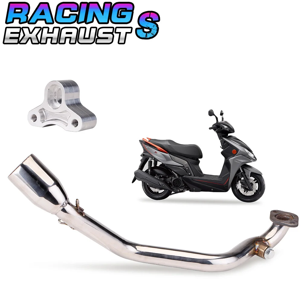 ماسورة عادم عالية الأداء للسكوتر Sym kymco 125 Racing S 125 عادم سكوتر 125cc 150cc محرك 152qmi 157qmj