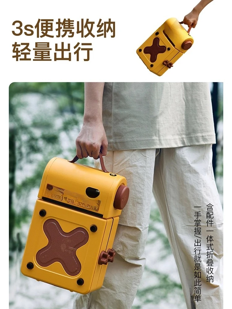 ポータブルキャンプストーブ 高級折りたたみ式デュアルバーナー - Outdoor Camping Gas Stove のレビューと価格