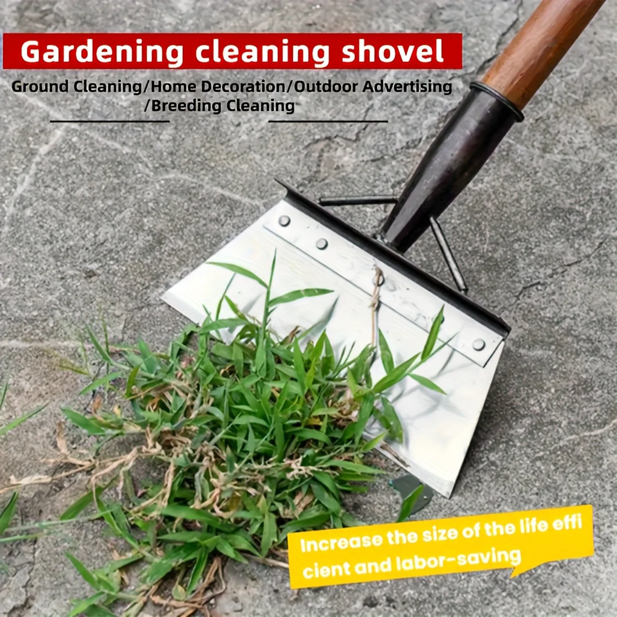 Multi-Functional Weeding Shovel Head, Garden Moss Removal Tool, Suitable for Weeding, Snow Removal, Etc., Without Wooden Handle.